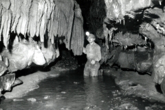  Marlin Kreider in a cave.